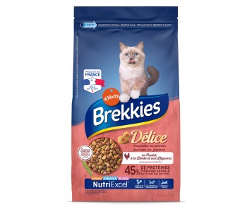 Brekkies Cat Delice Chicken Filled With Ham 20кг